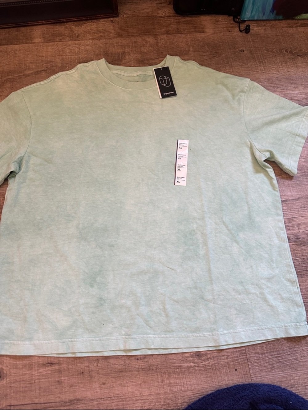 Men's Light Green Crewneck T-Shirt by Original Use XL
